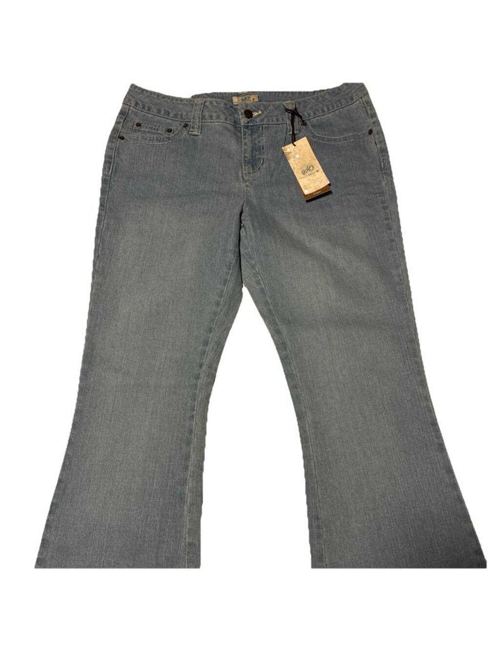 SO Wear It Declare It Jeans S 13 Short Flap Pocket Flare Denim Stretch Y2K NWT